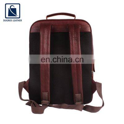 Wholesale Supplier of Top Quality Cotton Lining Modern Look Style Fashion Women Genuine Leather Backpack Bag photo-3