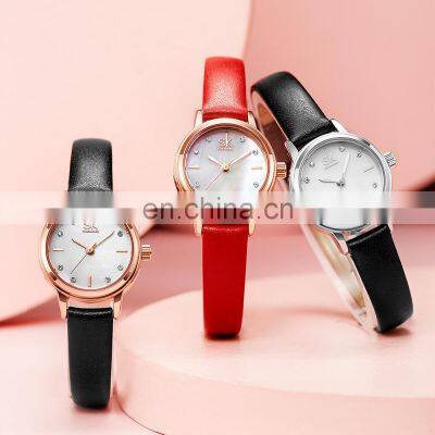 SHENGKE Chinese Classic Red Watches K9024 Small Dial Watch Ultra Lady Wrist Watches Fancy Chic Women Handwatch photo-5