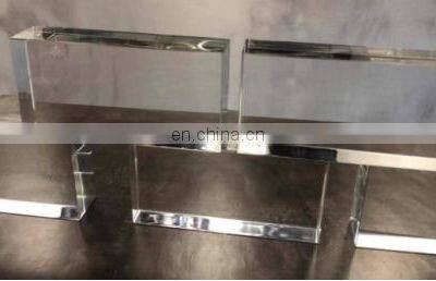 Outdoor Interior Transparent Crytal Solid 190X190X80mm Wall Decoration Glass Brick photo-3