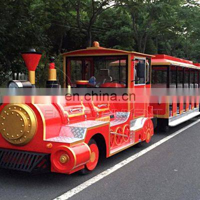 Trackless Trains For Amusement Park Factory Price Kids And Family Battery trackless train