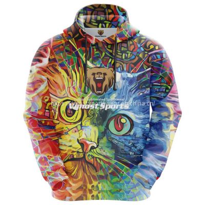 full custom warm sublimated hoodie from best factory