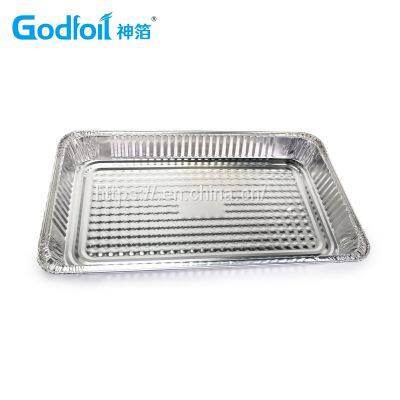 Rectanglar Aluminum Foil Container Wrinkle Wall Container photo-3