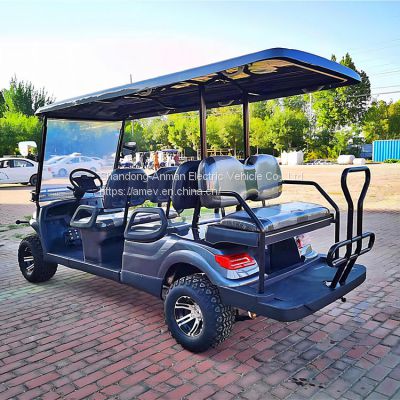 Exquisite electric golf cart, battery beach car, 6 seats