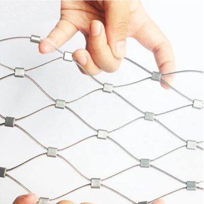 304 Anti-fall Anti-high-altitude Stainless Steel Rope Net Supply, Quality Assurance, Rhombic Hole Sun Room Anti-fall Net photo-2