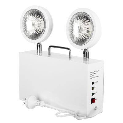 2×3W wall mounted battery backup dual head twin spot LED emergency light