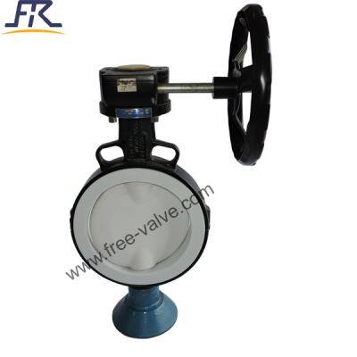 Worm Gear Fluorine Lined Butterfly Valve photo-2