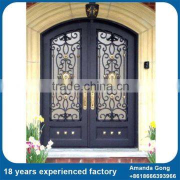 Durable In Use Wrought Iron Grill For Front Doors Sale photo-5
