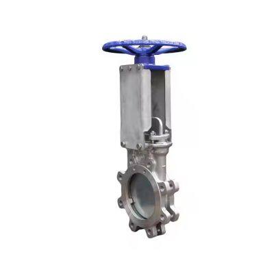 Industrial SS304 SS316 Stainless Steel Manual Knife Gate Valve