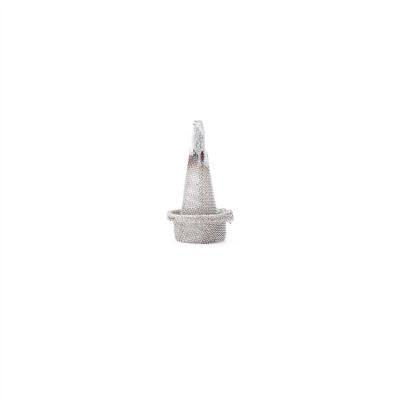 Heat Resistance 304 Stainless Steel Woven Wire Mesh Cone Filter Cap For Valve