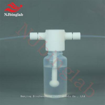 NJbinglab PFA Gas washing bottle same as Brand, 250ml, low background