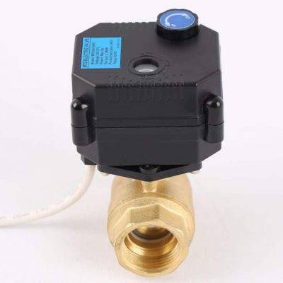 1/2'' DN15 AC/DC 9-24V Control Water Motorized Electric Ball Valve