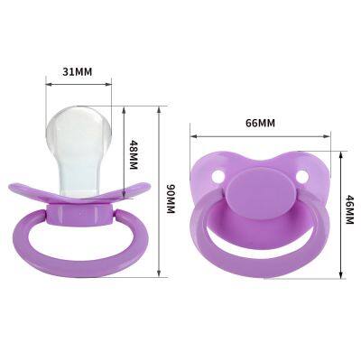 Quality BPA Free Wholesale Silicone Adult Pacifier with different sizes, weight and colour