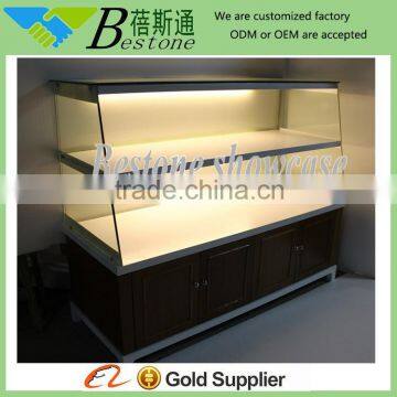 Custom Glass Bakery Display Shelves Showcase With Led Light photo-3
