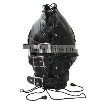 Heavy Duty Padded Locking Leather Hood photo-3