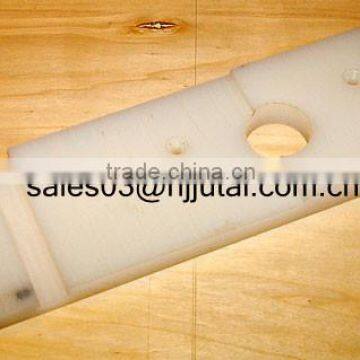 White UHMW-PE Generic router mount for guide rails