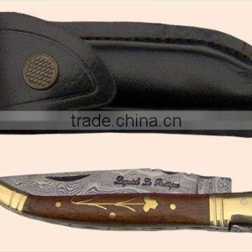 custom stainless steel lagouile knife A66