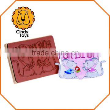 Wooden Rubber Stamp For You 1 pcs for kids