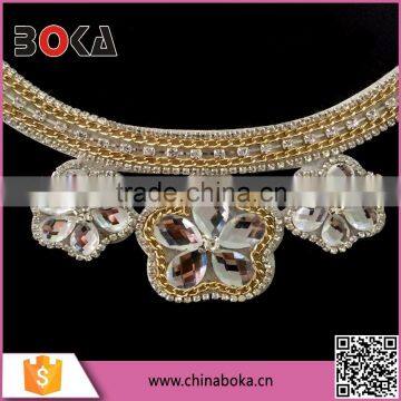 BOKA New Arrival Stone Flower Pattern Neckline,embroidery Collar photo-2