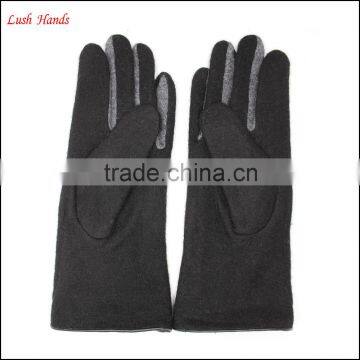Ladies High-quality Woolen Gloves Lining With Polyester photo-3