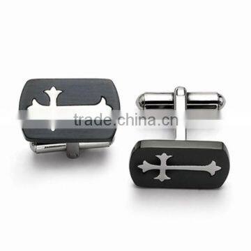 Fashionable Mens Brass cross Cuff Links