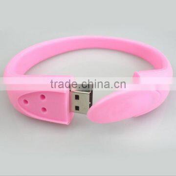 2016 hot sales 2.0 Silicon wrist USb 128GB/256GB/16GB/32GB