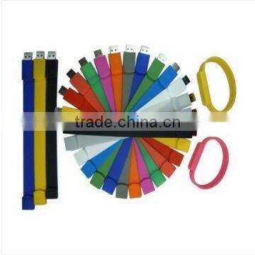 Colorful silicon bracelet usb flash drive,custom rubber usb flash drive,wristband usb flash memory,free samples