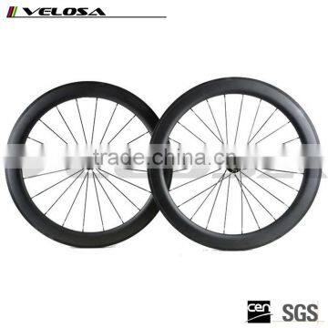 Velosa carbon bicycle wheels 700C chinese carbon road wheelset 60mm 25mm wide