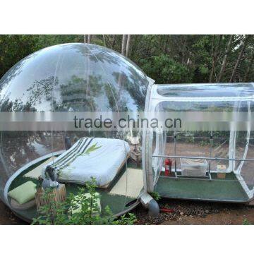 Outdoor Single Tunnel Inflatable Beach Tent Round Inflatable Transparent Tent House Spherical Inflatable Camping Tent photo-3