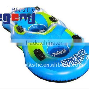 Inflatable snow sledge for 3 people,inflatable swimming sled for 3people