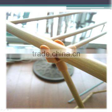 Folding Steel Wooden Color Baby Clothes Dryer Stand photo-6