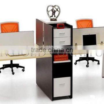 Latest Office Cubicle Workstation Designs Modern MDF 4 Person Desk(SZ-WS027)