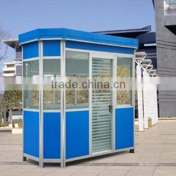 Top quality portable security booth/prefabricated security booth/security booth for sale with free 3d max design