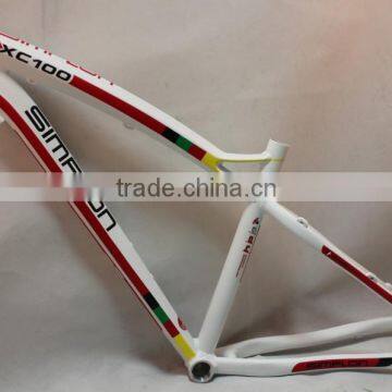 OEM Alloy Mountain bike frame XC100 WHITE MADE IN CHINA