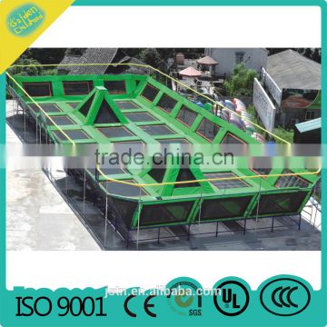 2016 hot sale rectangle trampoline center for children and adult