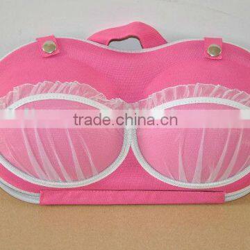 600d POLY pink EVA bra case