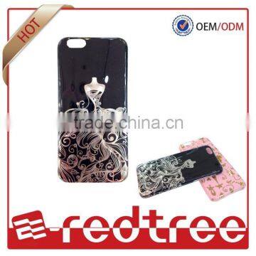 Fashion girl tpu IMD printing tpu soft mobile back cover