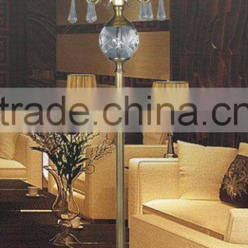 CE/UL/SAA brass column floor lamp crystal ball FL21706