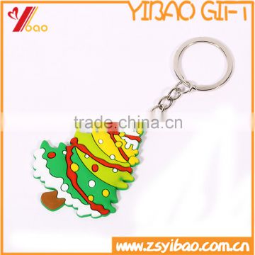 High quality soft pvc christmas trees key chain, custom keychain, soft pvc keyring/pvc key ring