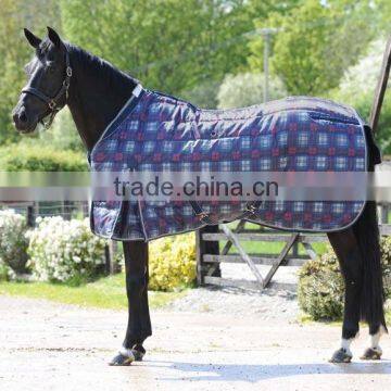 Plaid stable horse rug/horse blanket for winter