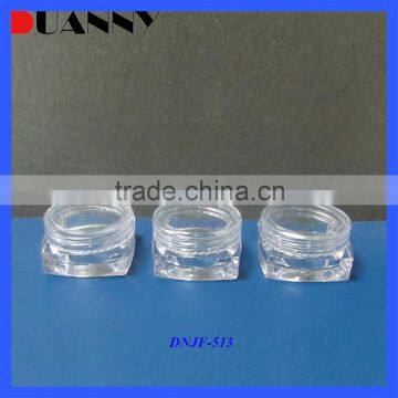 5g Square Cosmetic PS Jar Packaging,5g Square PS Jar
