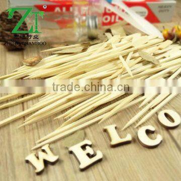 Zhi Tong factory supply food grade bamboo skewer double prong