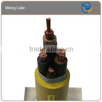 Rubber coal mining control cable