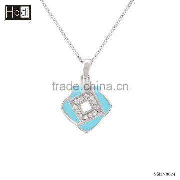 New trendy women 925 silver pendant green fashion jewelry pendant