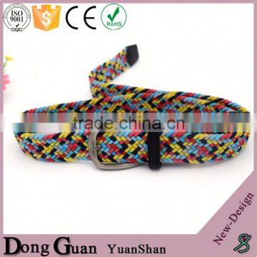 2016 Hot Sale Colored Fashion Canvas Belt Straps Double d Ring Braided Belts Classical photo-5