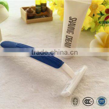 Hot Selling Hotel Plastic Shaving kit With 10g Shaving Cream