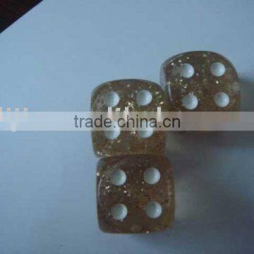 glitter powder dice