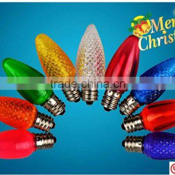 TOP QUALITY C7 LED CHRISTMAS LIGHT FESTIVAL DECORATION CANDLE BULB E12 120V 0.35