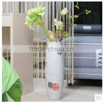 Fashion new design porcelain hotel floor vase for wedding decoration