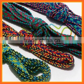 2016 New Fashion YoYo Flat Rope Laces with Plastic Shoelace Tips