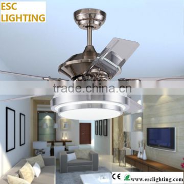 24W LED ceiling fan with light and remote control fan